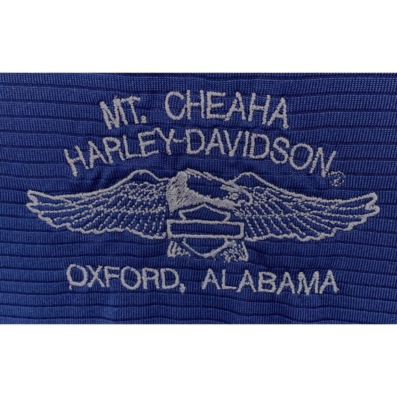 Harley Davidson HD Tank Top Mens XL Motorcycle Blue Oxford Alabama Cheaha Nylon - Picture 7 of 7